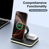 E16 Multifunction Foldable Wireless Charger Dock with Night Light for Mobile Phone/Airpods/Apple Watch