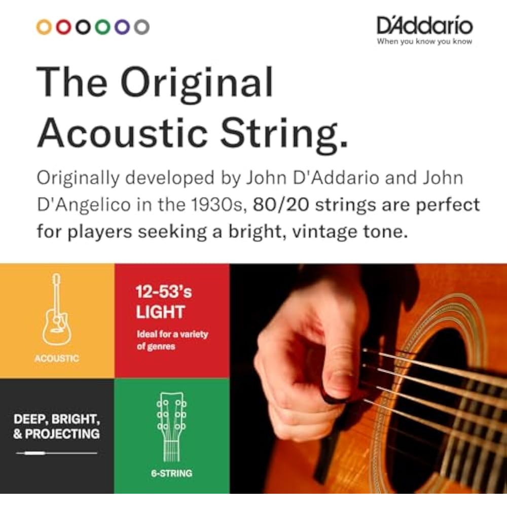 D'Addario Daddario Acoustic Guitar Strings 80/20 Bronze Custom Light .011-.052 EJ13-3D 3 Set Pack...