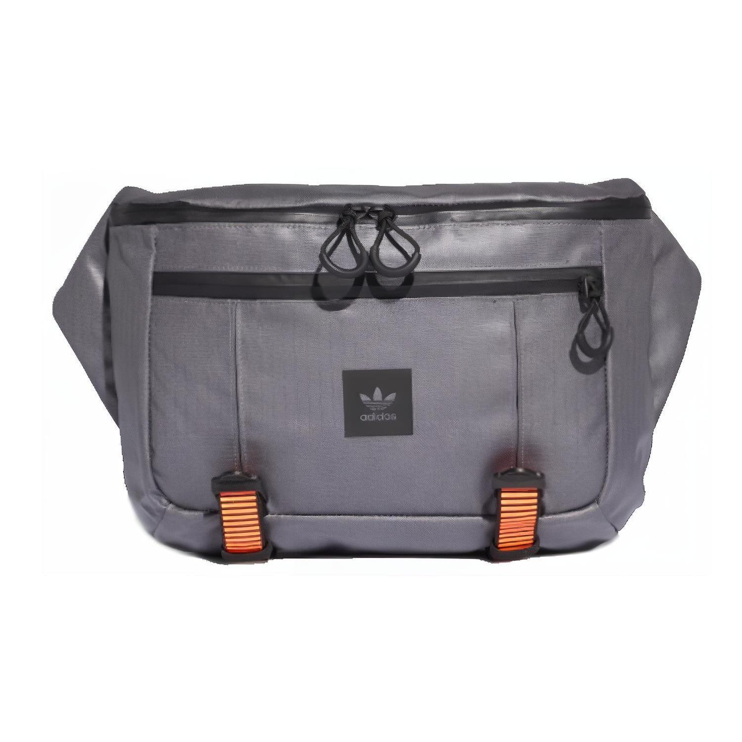 

New Adidas Originals Polyamide Sling Bag Shoulder Bag Crossbody Bag Fanny Pack Large Size Unisex Gray FM1292 35.1*8.1*24.9CM