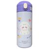 "Cartoon Stainless Steel Thermos with Straw - Cute, Portable, Leak-Proof, Lockable Winter Water Cup for Students."