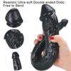 Double Head Dildo Long Realistic Dildo Double Ended Dildo Flexible Penis for Women Masturbator Sex Toys