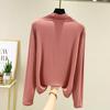 TurtleNeck Long Sleeve Tshirt Women Autumn Bottoming T-Shirts Tops Solid Slim Fit Pullovers Casual Tees Shirts Base Tees
