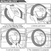 Diamond Soft Leather Bling Steering Wheel Cover, Universal Car Steering Wheel Protector with Crystal Rhinestones, 15 Inch Anti-Slip Interior