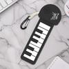 Foldable Silicone Piano Keyboard Rainbow Color Mini Rainbow Guitar Keychain  School Activities
