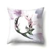 Polyester Pillowcase Home Watercolor Flower Print Pillowcase 26 English Letters Bedside Cushion Cover