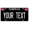 Individuelles personalisiertes Norwegen Metallschild Wasserdicht Staubdicht Wanddekoration