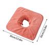 1Pc Beauty SPA Excellent-quality Coral Fleece Soft with Berath Hole Comfortable Face Towel Thickened 35*35CM Massage