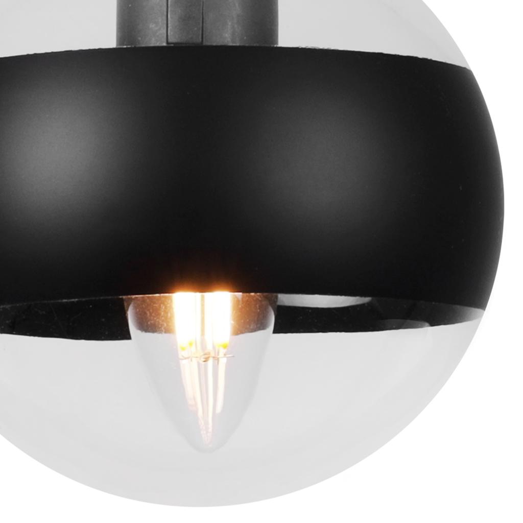 Toledo Spider Hanging Lamp Black 1-Plate Black Lampshade E14