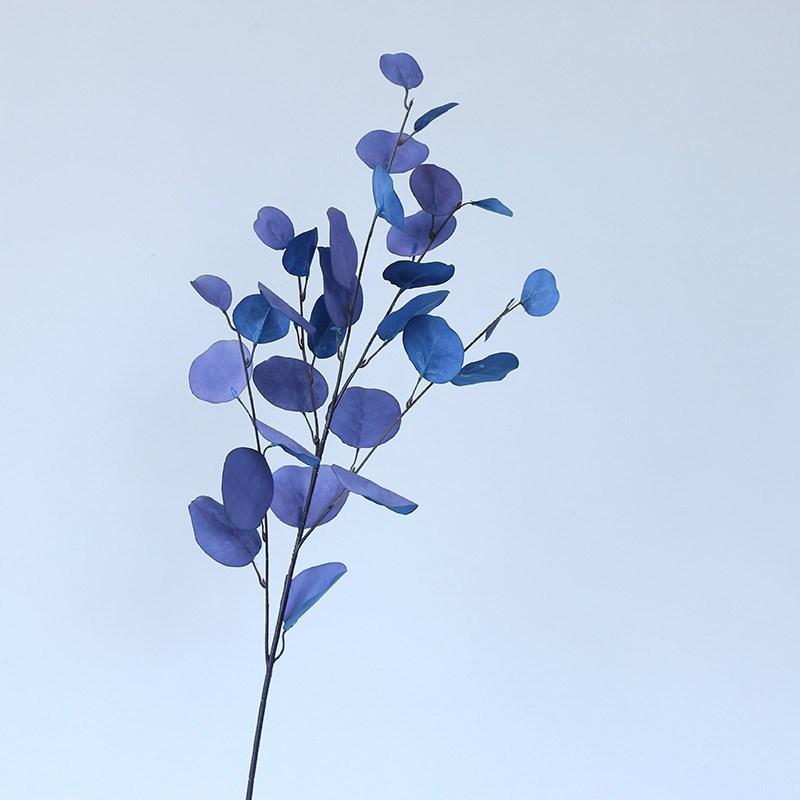 Pink Eucalyptus Leaf Artificial Plants Wall Money Fake Flowers Arrangement Accessories Christmas Home Wedding Decoration