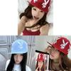 Bunny Cap For Women Summer Sunshade With Breathable Acrylic Material