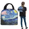 Vincent Van Gogh Starry Night Insulated Lunch Bag for Women Children Portable Food Boxes Thermal Lunch Box Tote