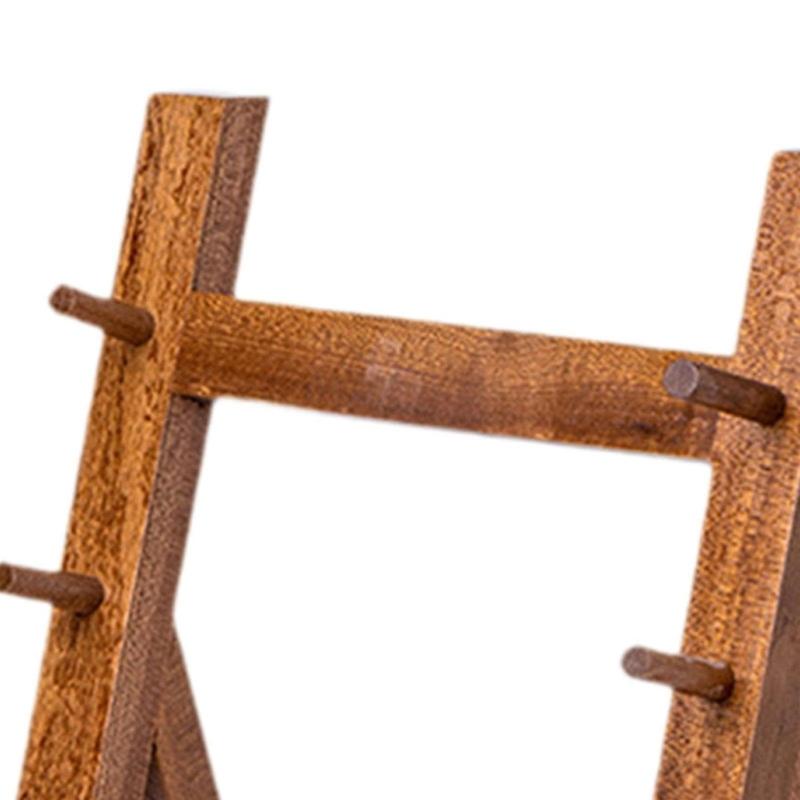 Wooden Cutter Display Stand Multipurpose Cutter Storage Rack with Multi Layer Design for Home Kitchens and Restaurants