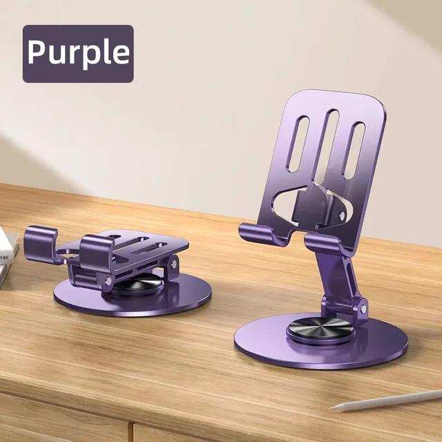 

Вращающийся на 360 ° настольный мобильный телефон планшет компьютер кронштейн держатель портативный лень может складываться регулировка для iphone Xiaomi Samsung Huawei ipad светло-фиолетовый