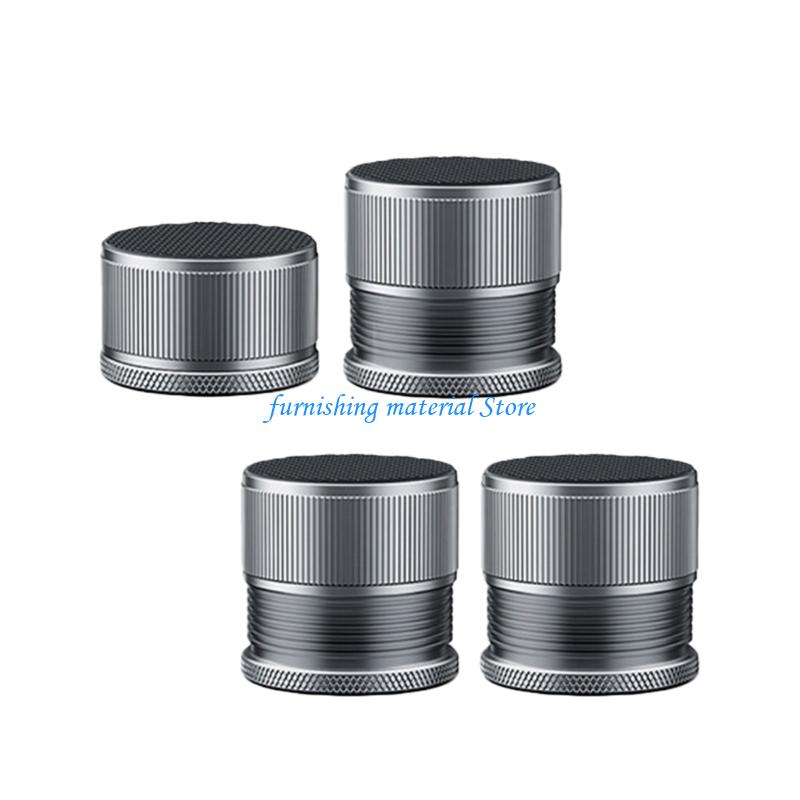 Y5GD 4Pcs Spirals Metal Washer Feet Adjustable Washer Floor Protectors Bed Risers