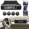 Solarbetriebenes Auto-Reifendruckkontrollsystem (TPMS) Auto-Reifendruck-Alarm Sicherheitswarnung Mit Temperaturanzeige