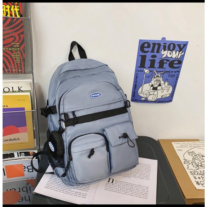 Neuer Schulranzen Damen schlichte große Kapazität Computertasche Designgefühl Nischenschulranzen Damen College-Studenten Herren Rucksack Trendmarke