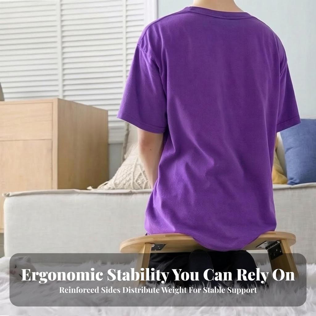 Meditation Bench Portable Stool Angled for Yogi