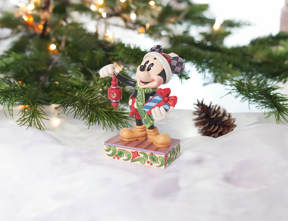 Enesco Disney Traditions by Jim Shore Santa Mickey Mouse Limited Edition Figurine, 7.75 Inch, Multicolor