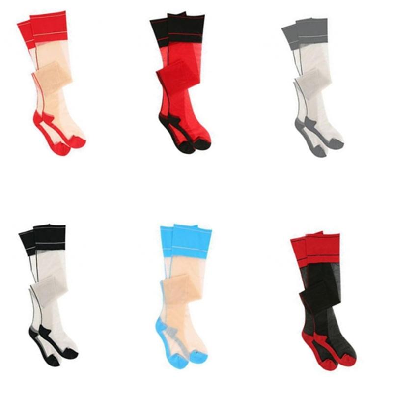 Seamed Sheer Thigh High Stockings Contrast Top Cuban Heel Backseam Stockings Nylon Stockings Hosiery for Women Girls