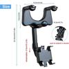 Support Telephone Voiture Retroviseur, 360°Rotatif Rétractable Support Smartphone Voiture, Support Portable Voiture pour A45
