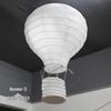 Hand-Folded Rainbow Hot Air Balloon Lantern - Christmas, Birthday, Party, Kindergarten Hanging Decoration