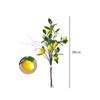 Lifelike Artificial Lemon Branches Fake Lemon Twigs for Home Wedding Party Floral Arrangements Realistic Faux Flowers