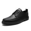 Fashion Casual Shoes for Men Luxury Black Lace-up Oxford Shoe Brogue Male Social Dress Shoe Outdoor Soft Sole Wear-resistant Men Loafers