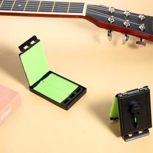 Koundeneko 3-Piece Guitar Maintenance Set (2 String Cleaners + 1 Guitar Cloth) for Stringed Instrument Care, Acoustic Guitar, Rust Removal, Polishing,