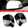 For Ford Focus MK2 2005-2008 Replacement Car Rearview Side Mirror Cover Wing Cap Exterior Door Rear View Case Trim Gloss Black