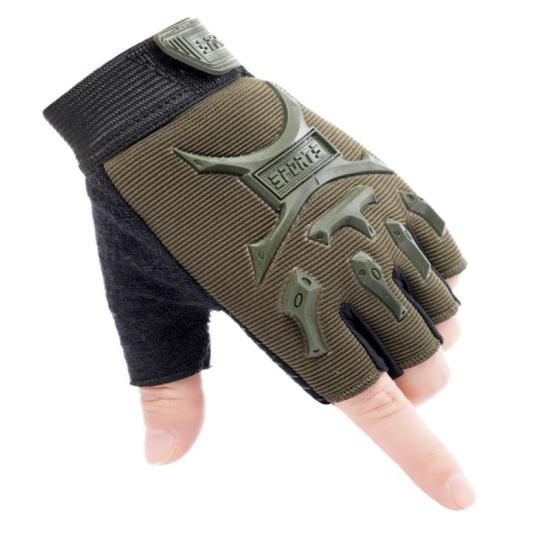 1 Paar Kinderen Outdoor Rijden Antislip Ademend Beschermend Halvinger Handschoenen