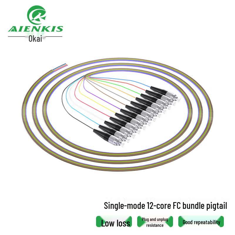 

AIENKIS 12-Core Telecom-Grade Fiber Optic Pigtail