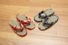 Komolife Binsengras-Blumenmuster Paar jeweils in Rot und XM692 1057316 Hausschuhe im japanischen Stil, Muster, 2er-Pack (1 marine), 22-24,5cm,