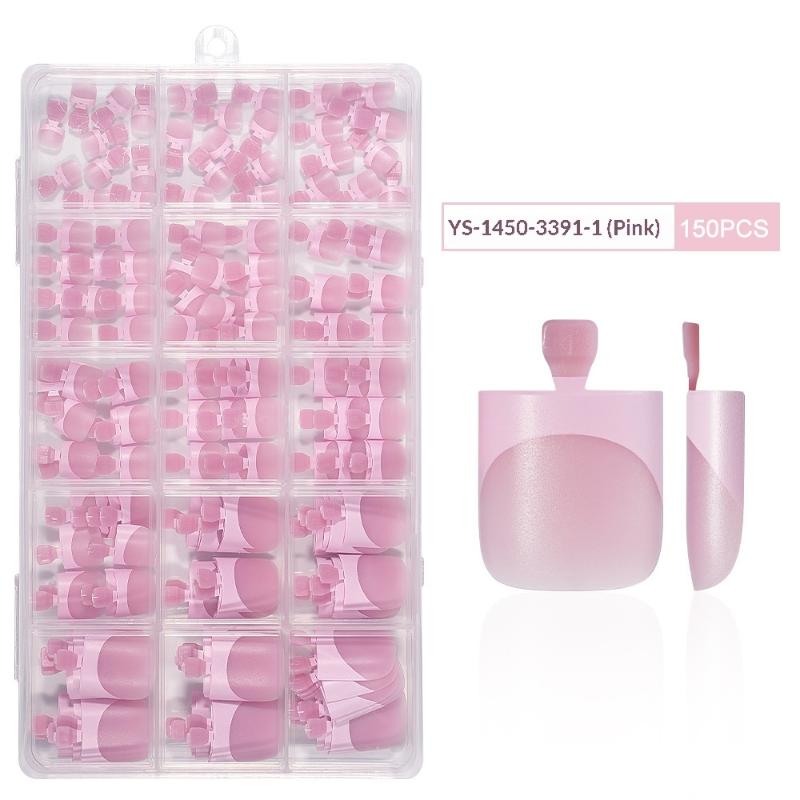 Matte Square 150PCS Toe Nail Tips for Durable and Stylish DIY Pedicures
