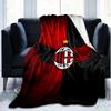 1PC Ac Milan Printed Soft Flannel Blanket Throw for Adult Bedroom Living Room Sofa Camping Travel Fan Gifts Christmas Gifts