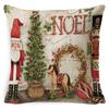 New Christmas Linen Body Pillow For Office Sofa Home Soft Nap Waist Cushion Comfortable Headboard Cushion For Lumbar Support