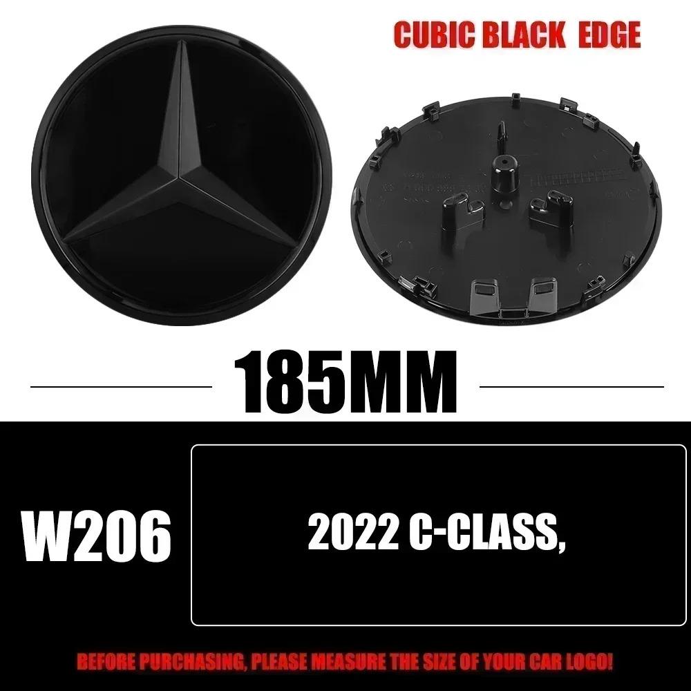 3D 185MM 205MM Front Grille Star Logo Emblem Badge Auto Accessories For Mercedes-Benz C_B_E Class W206 W253 W213 GLC GLE V Class OX2