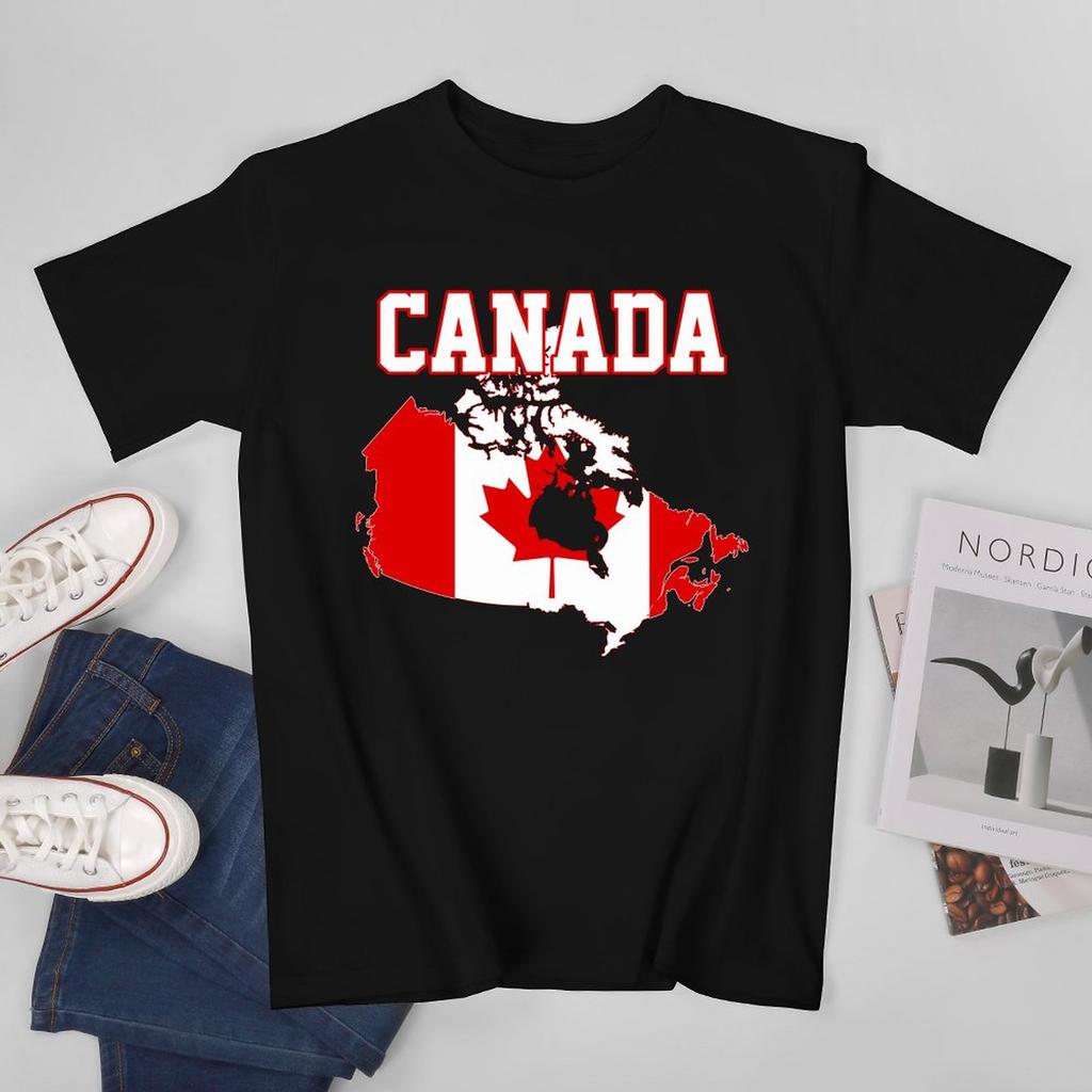 More Design Canada Flag Canadian Unisex Tshirt Tees Tshirt Oneck T Shirts Unisex Boys Clothing 100 Cotton