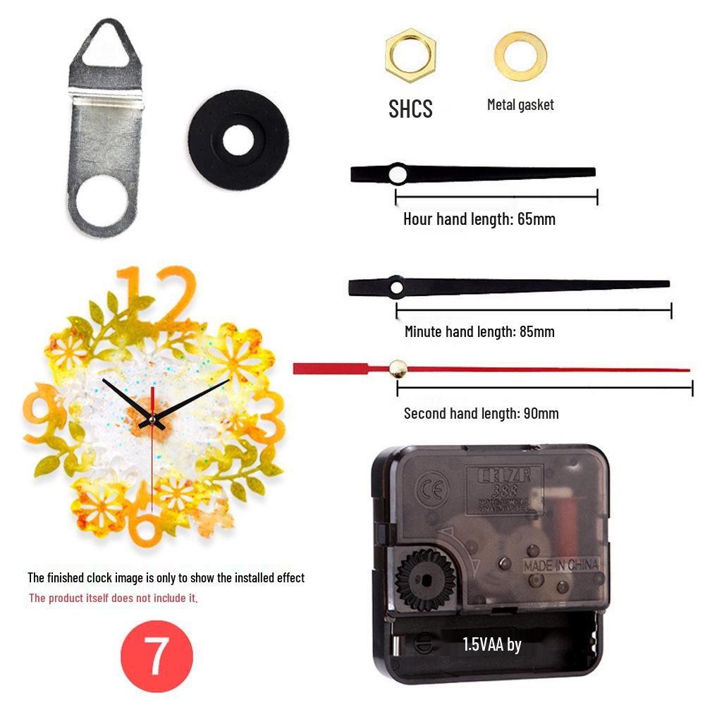 DIY Kulaté hodiny Silikonová forma s římskými číslicemi