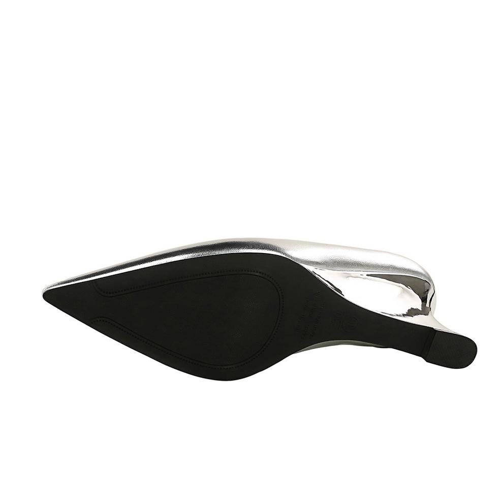 Damenschuhe, Keilabsätze, High Heels, Flache, spitze Keilschuhe aus Metall, Maßgefertigte Schuhe, High Heels