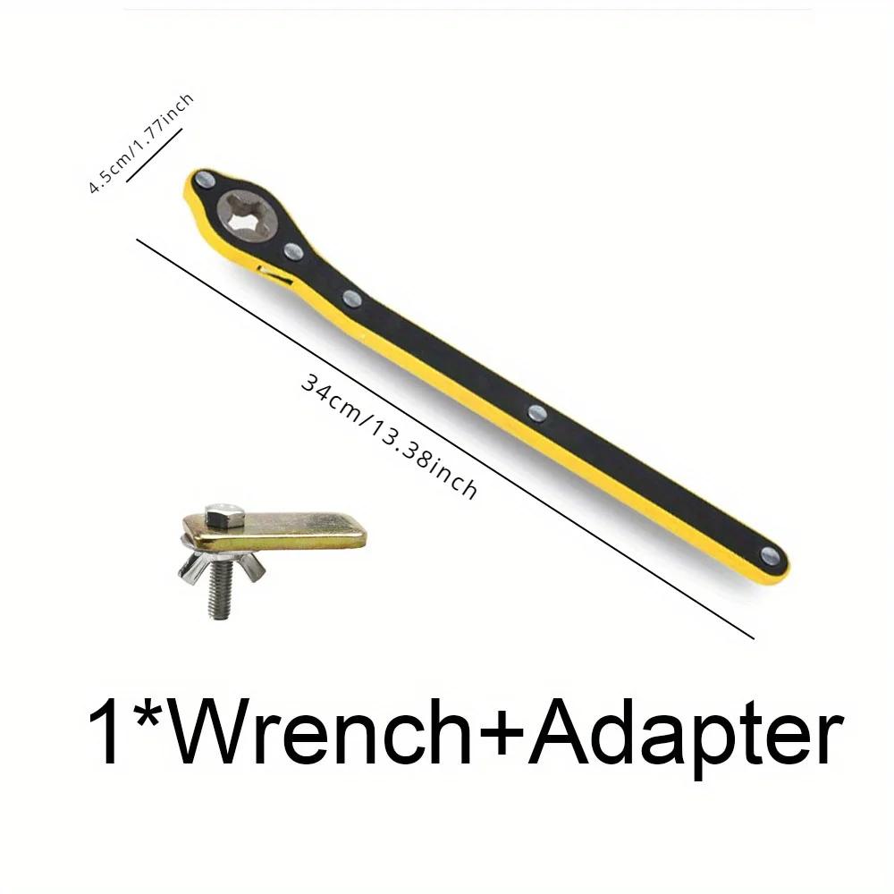 Car Jack Ratchet Wrench Labor-saving Car Scissor Ratchet Spanner Key Tire Wheel Lug Wrench High Carbon Steel Hand Repair Tool