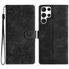 For Samsung Galaxy S22 Ultra 5G Wholesale Phone Stand Case Imprinted PU Leather Phone Cover