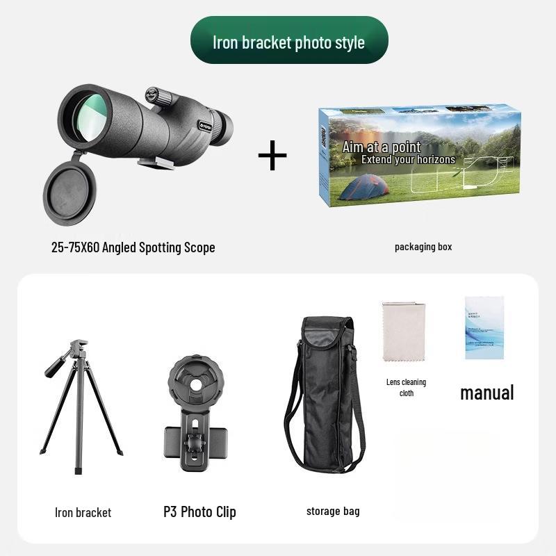 OIMG 25-75x60 Zoom Spotting Scope Kit