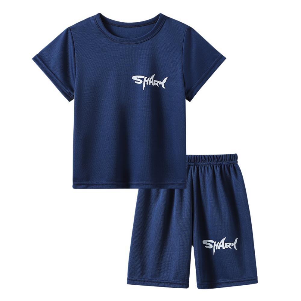 

Boys and girls quick drying sports suit with loose short sleeves 150