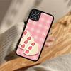 Krásný jahodový dort Pouzdro na telefon Silikonové PC+TPU Pouzdro pro iPhone 11 12 13 Pro Max 8 7 6 Plus X SE XR Tvrdé Fundas