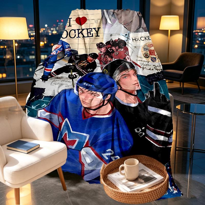 Heated Rivalry Print Blanket - Soft & Comfortable, for Bedroom, Travel, Sofa, Home Decoration - Birthday Christmas Gift for Friend