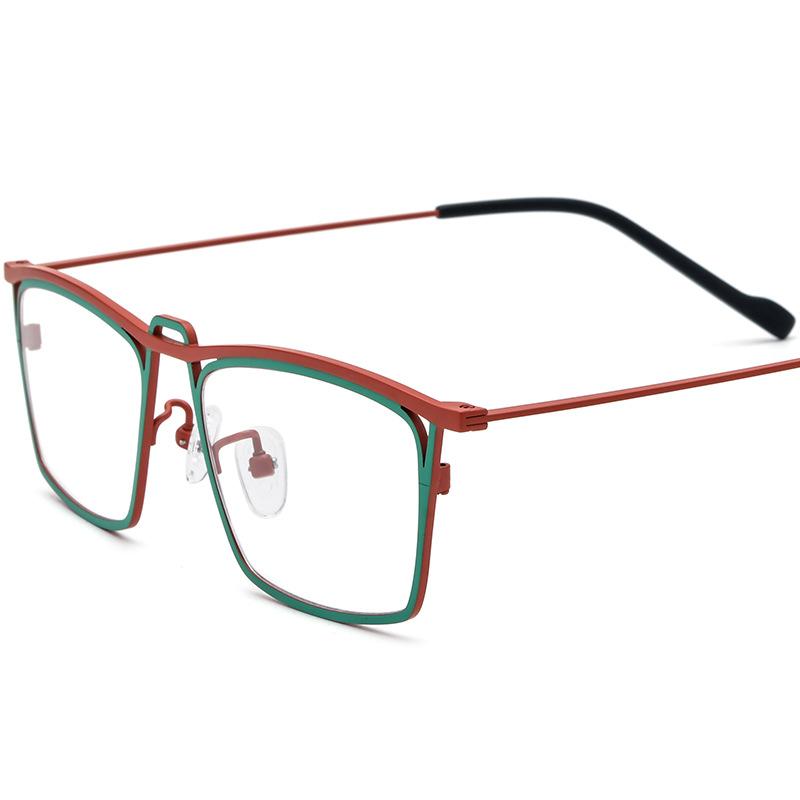 Factory Direct Supplier Rectangular Eyewear Half-rim Glasses Spectacle Eyeglasses Frame