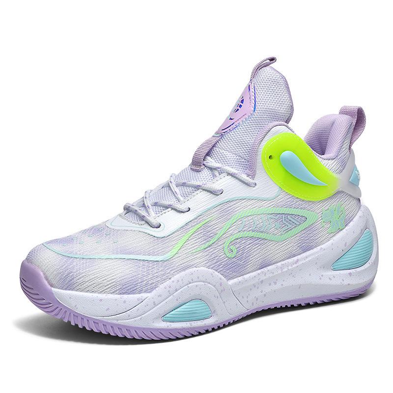 New couple basketball shoes boots student sports running shoes adolescent primary school students actual combat cement boots men