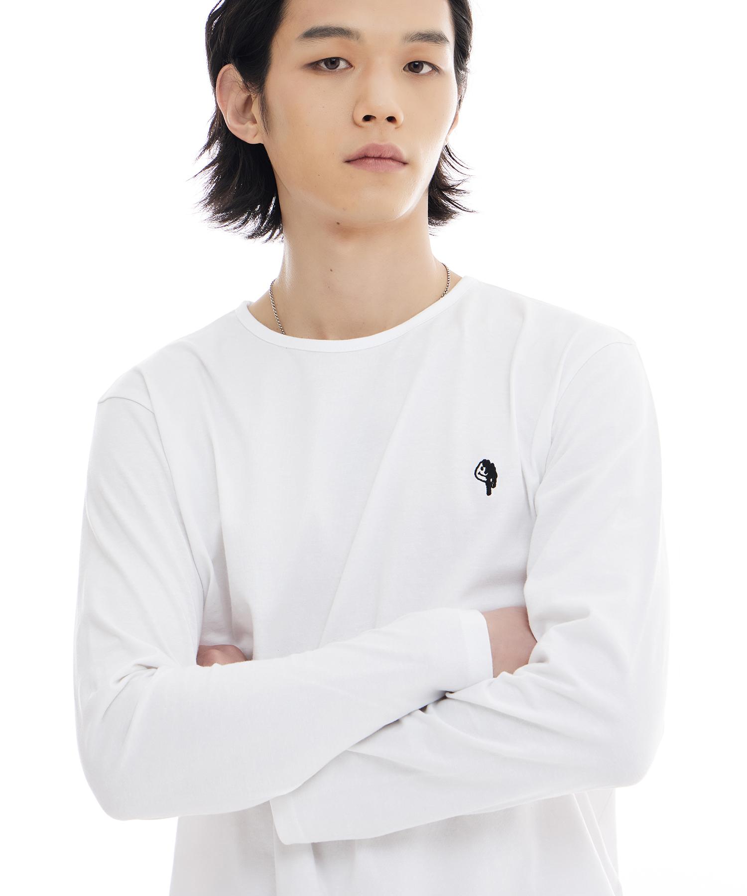 Lmn3011 Basic Marshmallow Long Sleeve Tee - White White/Xl