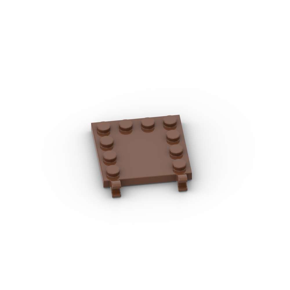 Non-Toxic Moc 10Pcs 66252 Modified 4X4 With Studs Building Blocks Kit 2 Open O Clips Brick Particle Puzzle Educational Toy Children Gifts