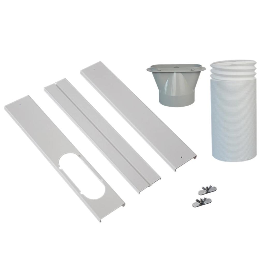 Air Conditioner Window Vent Exhaust Hose Lightweight Duct Extension Pipe Slide Plate Tube Connector Air Conditioning Wind Shield